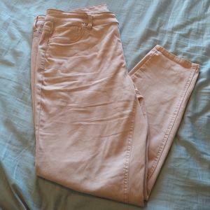 Maurices blush pink jeggings size 16